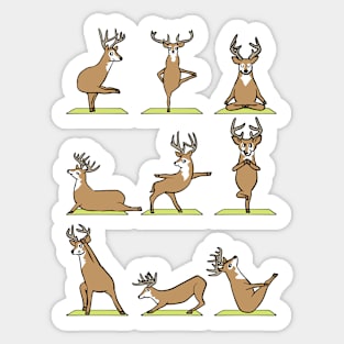 Deer Yoga Sticker